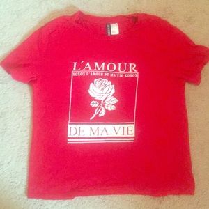 H&M Divided L’Amour Rose Top